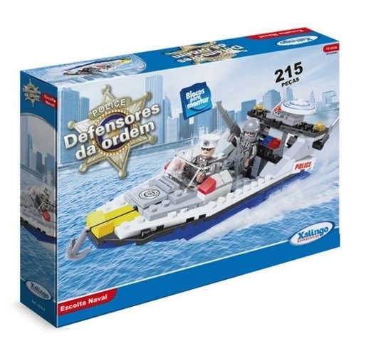 BLOCOS DE MONTAR DEFENSORES DA ORDEM ESCOLTA NAVAL 215 PCS 03309 XALINGO