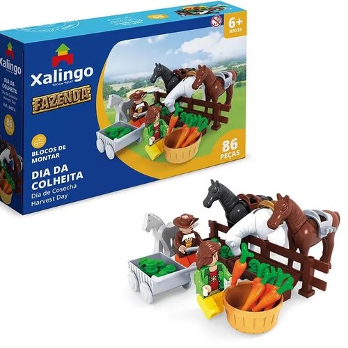 BLOCOS DE MONTAR FAZENDA DIA DE COLHEITA 89 PCS 04076 XALINGO
