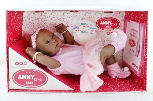 Boneca Anny Doll Baby Negra R.2499 Cotiplas