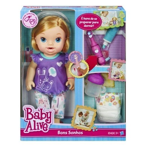 BONECA BABY ALIVE BONS SONHOS LOIRA A8348 HASBRO
