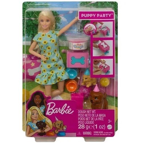 BONECA BARBIE FAMILY ANIVERSARIO CACHORRINHO GXV75 - MATTEL