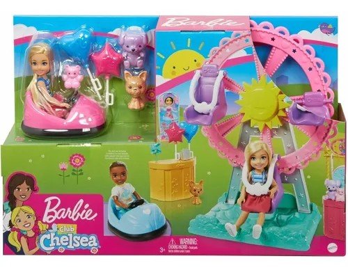 BONECA BARBIE FAMILY CHELSEA PARQUE DIVERSOES GHV82 MATTEL