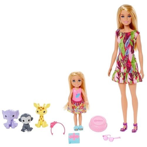 BONECA CHELSEA E BARBIE ANIMAIS SELVA GTM82 - MATTEL