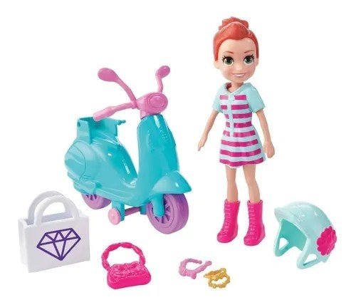 BONECA POLLY AVENTURA EM RODAS GFP93 - MATTEL- SORTIDO