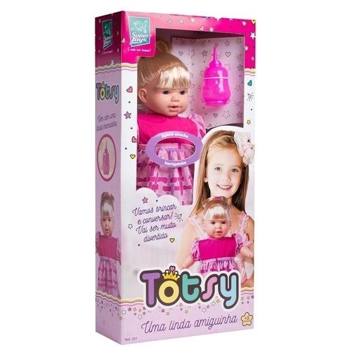 BONECA TOTSY C/CABELO R.331 SUPER TOYS