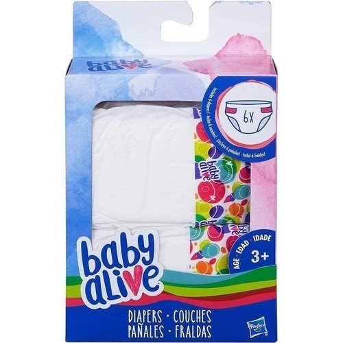 KIT FRALDA BABY ALIVE C/6 R.18655/A4768/A8582/C2723 HASBRO