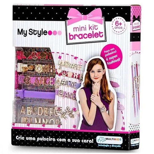 KIT PULSEIRAS COM LETRAS MINI MY STYLE BR100 MULTIKIDS