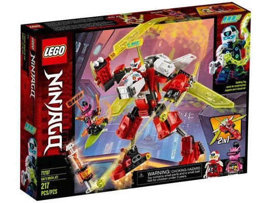 LEGO 71707 NINJAGO O JATO ROBO DO KAI 217PCS