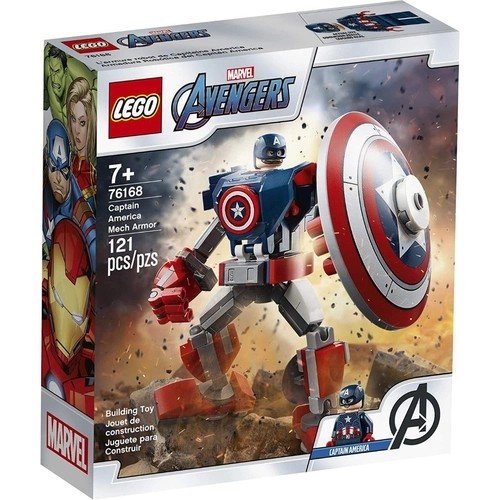 LEGO 76168 AVENGERS ARMADURA ROBO DO CAPITAO AMERICA 121PCS