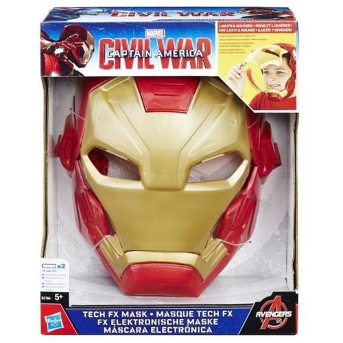 MASCARA CIVIL WAR ELETRONICA IRON MAN B5784 HASBRO