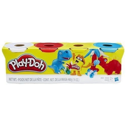 Massa de Modelar Play-Doh com 4 potes cores sortidas B5517 Hasbro