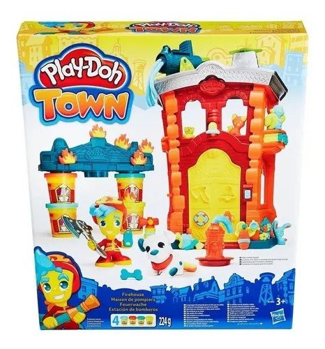 MASSA DE MODELAR PLAY-DOH TOWN QUARTEL BOMBEIRO B3415 HASBRO