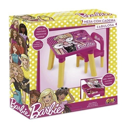 MESA C/CADEIRA BARBIE R.6000 FUN