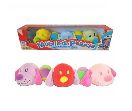 MOBILE DE CARRINHO PELUCIA CACHORRINHO FM8216 KITSTAR SORTIDO