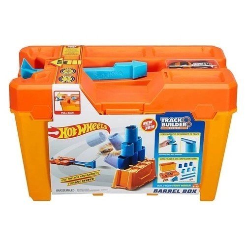 PISTA HOT WHEELS TRACK BUILDER BARREL BOX FLK89 MATTEL SORTIDO