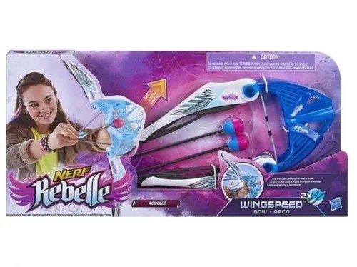 PISTOLA NERF REBELLE WINGSPEED BOW ARCO B4434