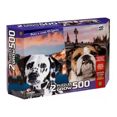 QUEBRA-CABECA 500PCS PETS E SUAS ORIGENS DUPLO R.4040 GROW