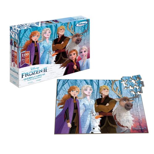 QUEBRA-CABECA FROZEN 2 DISNEY 100 PECAS 19765 XALINGO