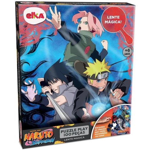 QUEBRA-CABECA NARUTO SHIPPUDEN 100PCS LENTE MAGICA R.1192 ELKA
