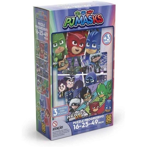 QUEBRA-CABECA PJ MASKS PROGRESSIVO R.3728 GROW