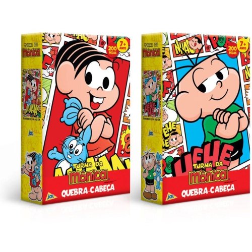 QUEBRA-CABECA TURMA DA MONICA 200 PECAS SORTIDO 2242 TOYSTER