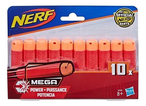 REFIL PISTOLA NERF MEGA CENTURION C/10 A4368