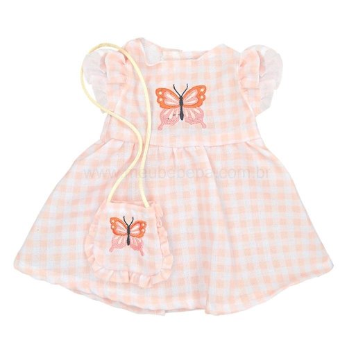ROUPA DE BONECA METOO VESTIDO PRINCESA BORBOLETA C/CABIDE R.3476
