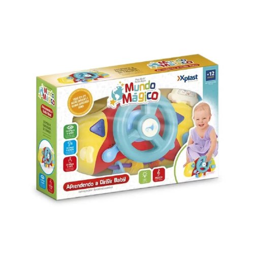 VOLANTE APRENDENDO A DIRIGIR BABY C/LUZ E SOM 6462 XPLAST