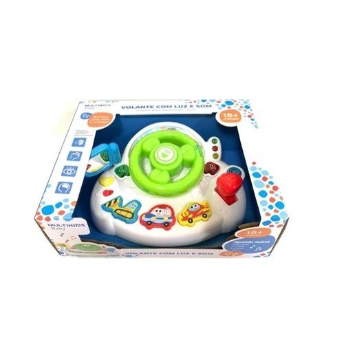 VOLANTE COM LUZ E SOM - MULTIKIDS BABY BR1246 MULTIKIDS