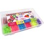 KIT PULSEIRA #EUQFIZ EZBANDZ CAIXA COM 2000 ELASTICOS BRI0019